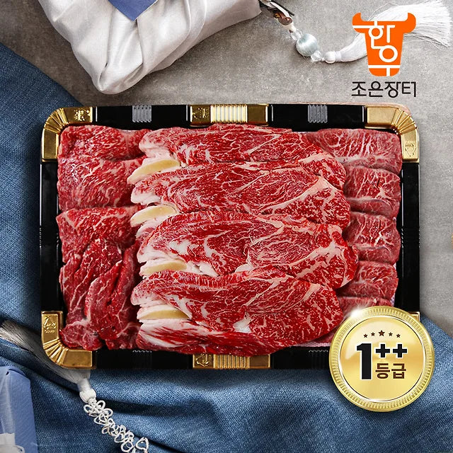 1++등급 '투뿔 행복한 구이' 한우선물세트 1.3kg(등심400g+안심300g+채끝300g+살치살300g)